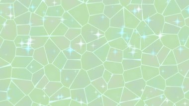 Parlak Yeşil Geometrik Desen Canlandırması.