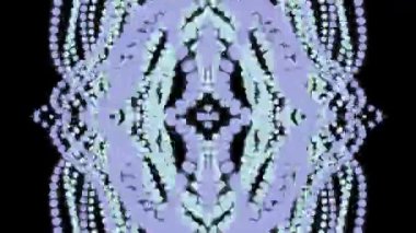 Siyah Arkaplanda Soyut Mor Desen.