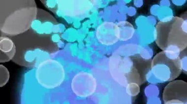 Mavi Çemberler Soyut Arkaplan Hareketi Grafikleri.