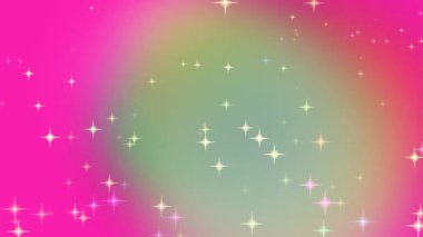 Parlayan Yıldızlar Canlandırmasıyla Renkli Arkaplan.