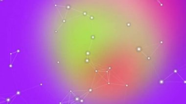 Renkli Galaksi Takımyıldızı Yıldızlı Gece Gökyüzü.