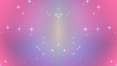 Parlak Yıldızlı Renkli Gradyan Arkaplanı.