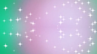 Renkli Gradyan Arkaplanında Parlayan Yıldızlar.