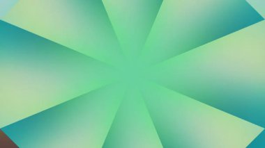 Soyut Yeşil Radyal Desen Canlandırması.