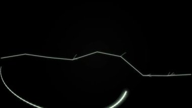 Karanlık Arkaplan Karşısında Güneş Tutulması Silüeti.