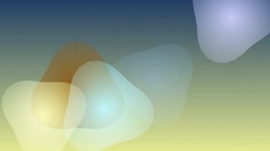 Gradyan Arkaplan ile Soyut 3B Şekiller.