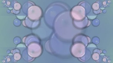 Soyut Mavi Kabarcıklar Arkaplan Canlandırması.