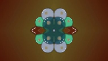 Soyut Kaleydoskop Deseni Canlandırma Döngüsü.