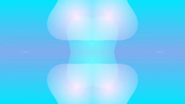 Mavi Arkaplan ile Soyut Hareket Grafikleri.