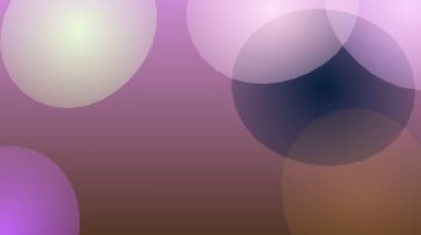 Soyut Mor Kabarcıklar Arkaplan Canlandırması.