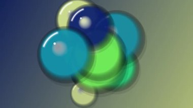 Gradyan Arkaplanda Renkli Baloncuklar Yüzüyor.