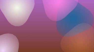 Gradyan Arkaplanda Renkli Parlayan Küreler.
