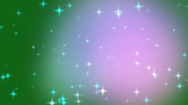 Renkli Parlayan Yıldızlar Arkaplan Canlandırması.