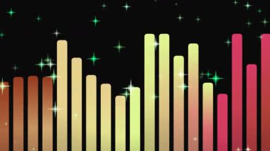 Parlayan Yıldızlar Canlandırmalı Gradyan Çubukları.