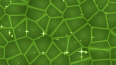 Parlak Renkli Yeşil Yaprak Hücreleri.