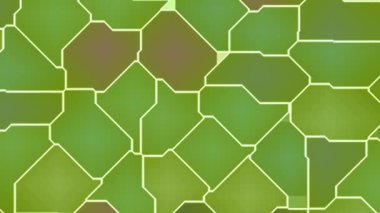 Kahverengi Benekli Yeşil Altıgen Desen Animasyonu.