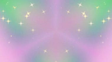 Parlayan Yıldızlar Canlandırma Döngüsü ile Pastel Arkaplanı.