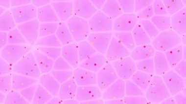 Geometrik Desenli ve Noktalı Pembe Arkaplan.