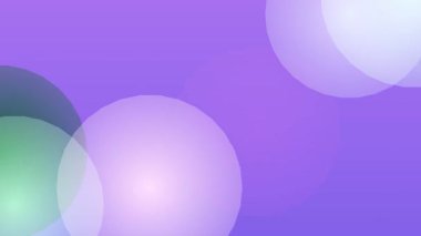 Beyaz Çemberli Mor Arkaplan Canlandırması.