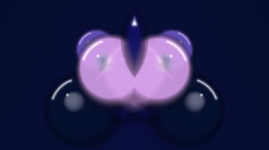 Koyu Arkaplan ile Mor Parlayan Nesne.