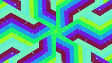 Neon Renkleriyle Canlı Geometrik Desen.