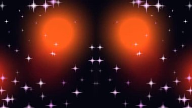 Parlayan yıldızlar ve ışınlar ile sihirli arkaplan.