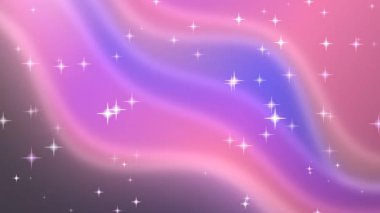 Yıldızlı soyut arkaplan ve pastel renkte parıltılar.