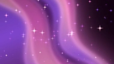mor yıldızlı sihirli arkaplan, vektör çizimi