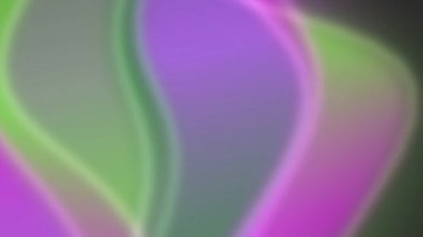 Soyut Neon Işık Dalgaları Hareketi Grafikleri.