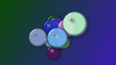 Gradyan Arkaplanda Renkli Düğmeler.