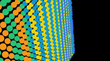 Renkli Noktalar Desen Canlandırma Arkaplanı.
