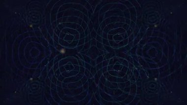 Parlayan Parçacıklar ve Girdap Örnekleri ile Karanlık Arkaplan.