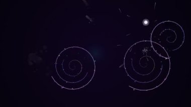 Derin Uzay Görünümünde Galaktik Yörüngeler.