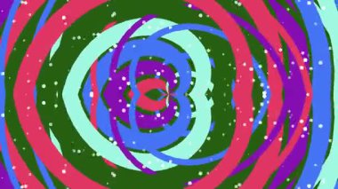 Renkli Yüzüklerle Girdap Kalıpları.