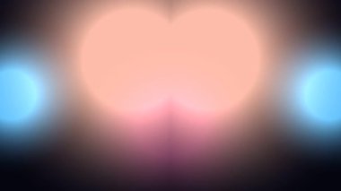 Canlı Renkli Işıklar ve Bulanık Şekiller.