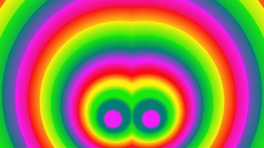 Canlı Gökkuşağı Renkli Soyut Hareket Grafikleri.