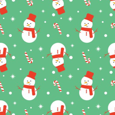 Yeşil arka planda, şeker kamışı ve kardan adam deseni, bayram dijital kağıdı, duvar kağıdı, kış mevsimlik ambalaj kağıdı, şenlikli kumaş..