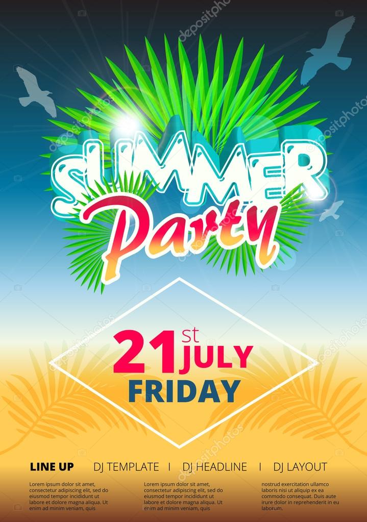 summer beach party event