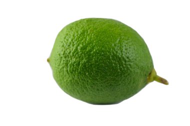 Olgun yeşil kireç beyaz arka planda izole, gıda tasarımı, sağlıklı yaşam tarzı ve narenciye kavramları için mükemmel..