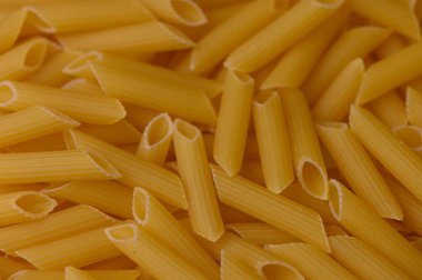 Pişmemiş Mezze Penne Rigate Makarnasının Dokulu Arkaplanı