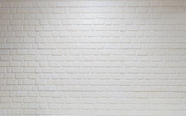 Modern krem rengi tuğla duvar fotoğrafının ayrıntıları. Bej renkli duvar kağıdı ile boyanmış taş kiremit bloğu için beyaz tuğla duvar dokusu modern iç ve dış plan tasarımı.