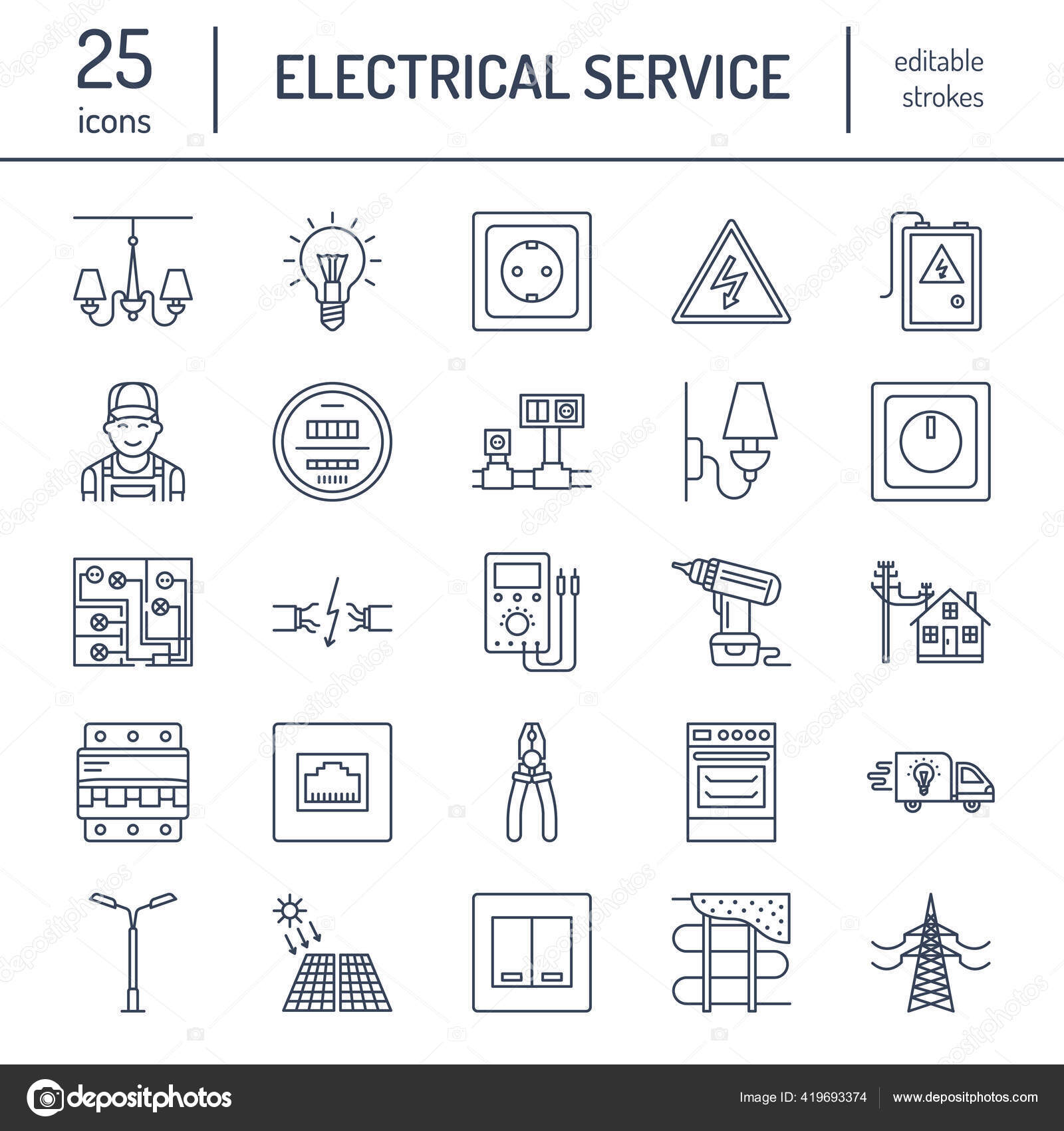 Electrical equipment outlet in house