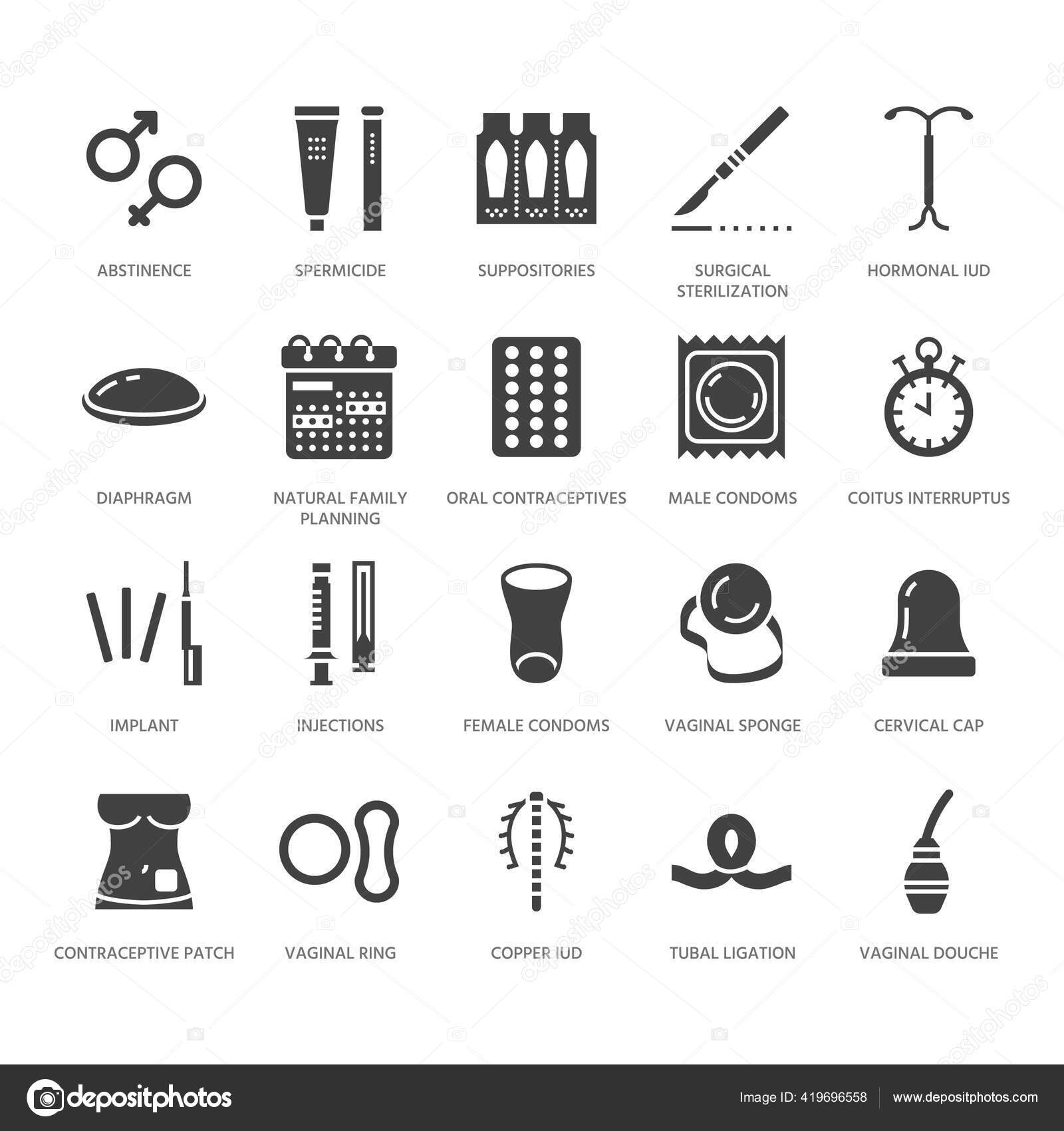 Contraceptive Method Flat Glyph Icons Birth Control Equipment Condoms Oral Stock Vector Image By C Nadiinko Contraceptive Method Flat Glyph Icons Birth Control Equipment Condoms Oral Stock Vector Image By C Nadiinko