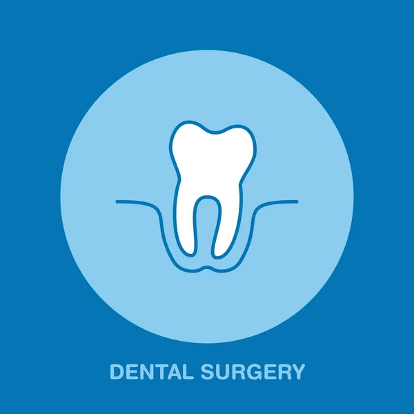 Dentista Icono Línea Ortodoncia Cirugía Dental Signo Extracción Dientes Elementos — Archivo Imágenes Vectoriales