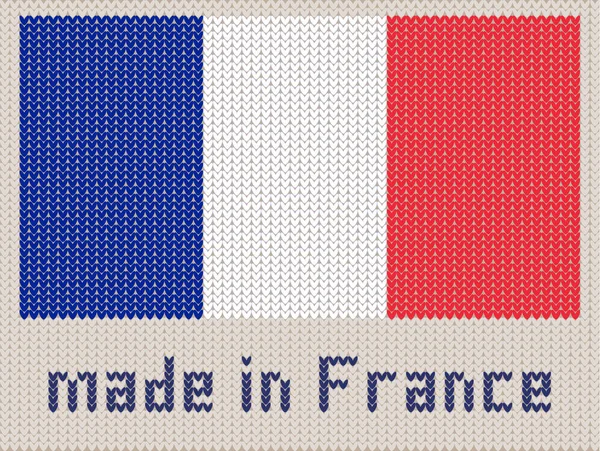 Patrón Punto Bandera Francesa Hecho Francia Adorno Vector Moderno Textura — Vector de stock