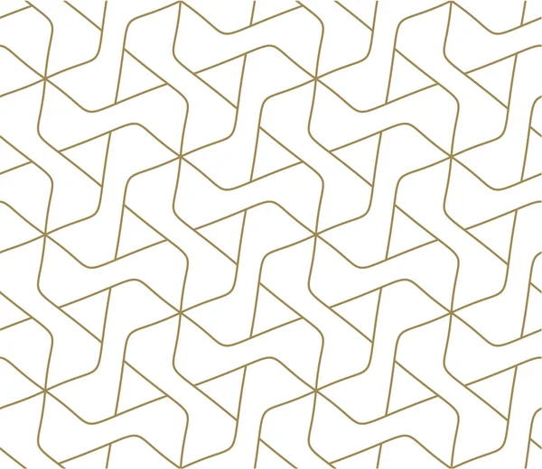Patrón Sin Costuras Con Textura Línea Geométrica Abstracta Dorado Sobre — Vector de stock