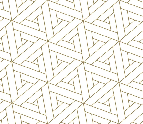 Patrón Sin Costuras Con Textura Línea Geométrica Abstracta Dorado Sobre — Vector de stock
