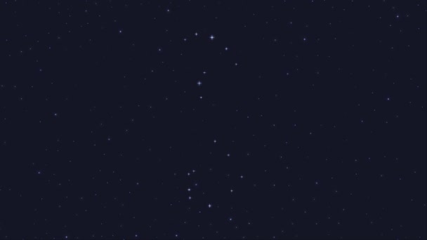 Зодиак Скорпиона Созвездие Линией Галактике Группа Звёзд Знак Гороскопа Анимация — стоковое видео