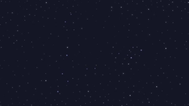 Pisces Zodiac Constellation Line Galaxy Group Star Horoscope Sign Animation — Stock Video