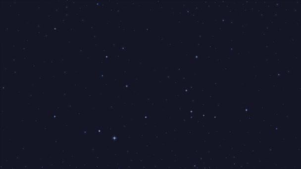 バーゴ ゾディアック 銀河系に並ぶ星座 星のグループ 星占いのサイン アニメーション — ストック動画